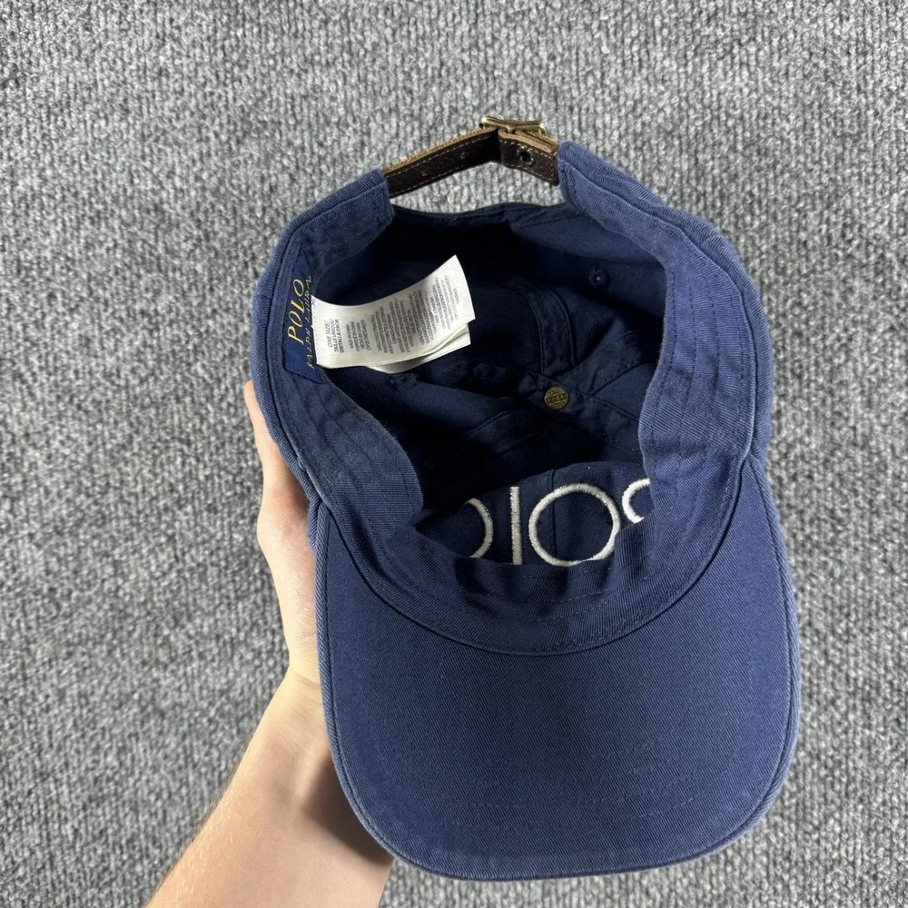Polo Ralph Lauren Hat Cap Adult One Size Blue 1992 Embroidered Baseball Mens